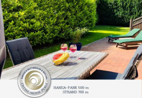 FeWo SONNENDECK Familien-strandnah-Garten-Hunde-Sport-und Schwimmbadnah-HansaPark, Sierksdorf
